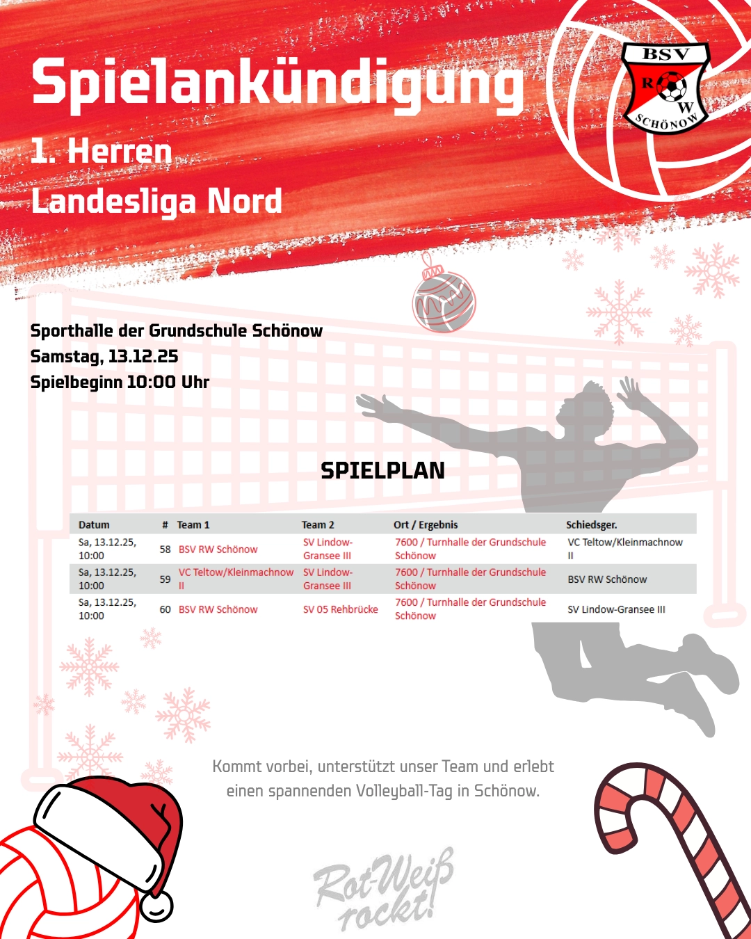 131225 Spielankuendigung 1 Herren Volleyball 