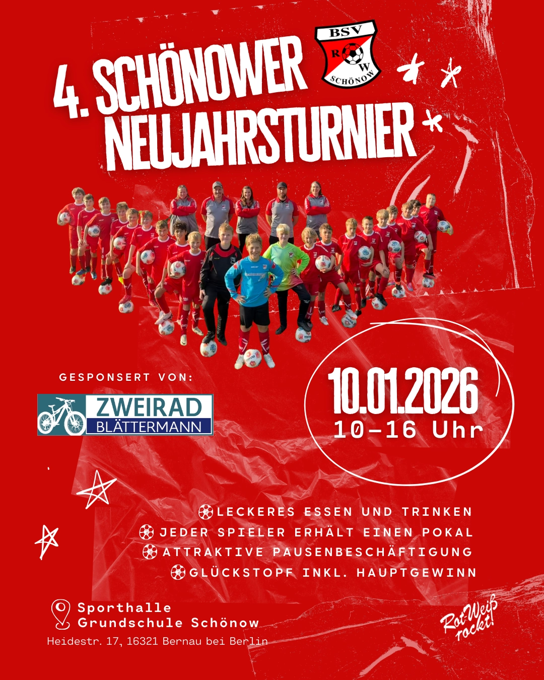 Social Media Einladung 4 Neujahrsturnier