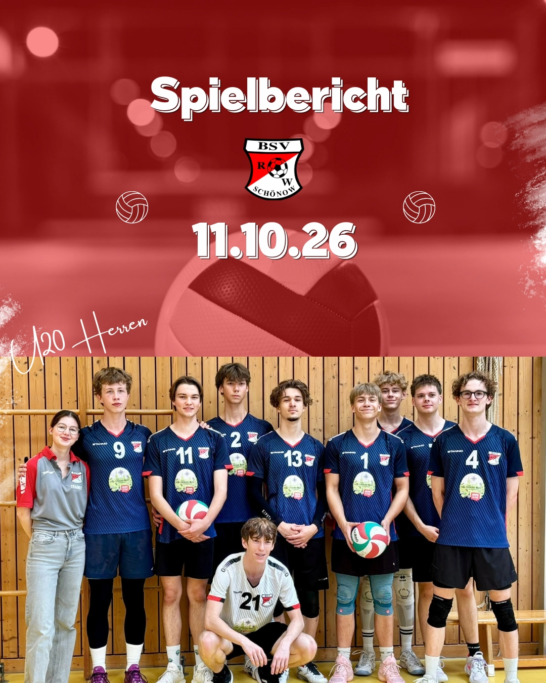 Blue Yellow and White Dynamic Volleyball Tournament Instagram Post 2