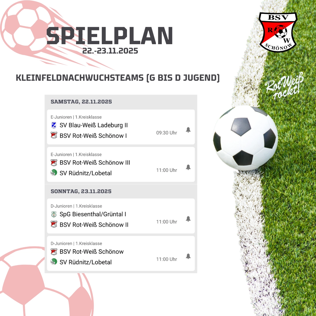 Spielplan 22 23112025